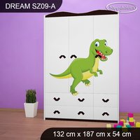 Detská skriňa DINOSAURI - TYP 9A