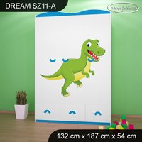 Detská skriňa DINOSAURI - TYP 11A