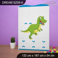 Detská skriňa DINOSAURI - TYP 9A