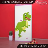 Detská skriňa DINOSAURI - TYP 8A