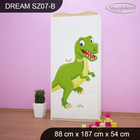 Detská skriňa DINOSAURI - TYP 7B