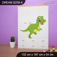 Detská skriňa DINOSAURI - TYP 9A