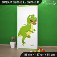 Detská skriňa DINOSAURI - TYP 8B