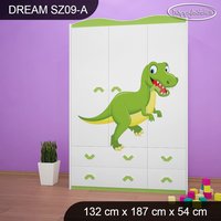 Detská skriňa DINOSAURI - TYP 9A