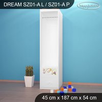 Detská skriňa JEDNOROŽEC A DUHA - TYP 1A