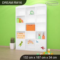 Detský úložný regál - DINOSAURI - TYP 16 - VYSOKÝ