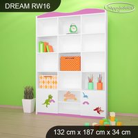 Detský úložný regál - DINOSAURI - TYP 16 - VYSOKÝ