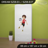 Detská skriňa FUTBAL - TYP 6B