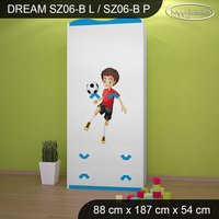 Detská skriňa FUTBAL - TYP 6B