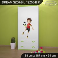 Detská skriňa FUTBAL - TYP 6B