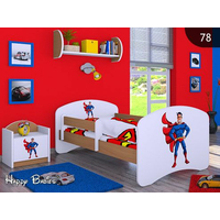 Detská posteľ bez šuplíku 160x80cm SUPERMAN - buk
