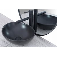 Keramické umývadlo MAXMAX Rea SOFIA black MAT