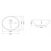 Keramické umývadlo MAXMAX Rea SOFIA black MAT