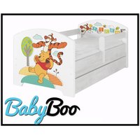Detská posteľ Disney - MACKO PÚ A KAMARÁTI 160x80 cm
