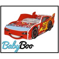 Detská autoposteľ Disney 140x70 - BLESK MCQUEEN červená