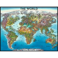 Puzzle Mapa sveta - 2000 dielikov