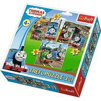 TREFL Puzzle Mašinka Tomáš: Do akcie! 3v1 (20,36,50 dielikov)