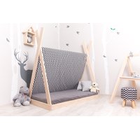 Detská posteľ z masívu DOMČEK típí APACHE 120x60 cm