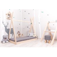 Detská posteľ z masívu DOMČEK típí APACHE 120x60 cm