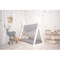 Detská posteľ z masívu DOMČEK típí APACHE 120x60 cm