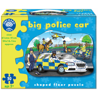 Puzzle Veľké policajné auto - 30 dielikov