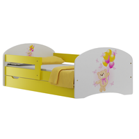 Detská posteľ so zásuvkami MACKO A MOTÝLCI 200x90 cm