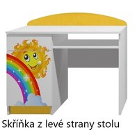 Písací stôl DÚHA A SLNIEČKO - TYP A