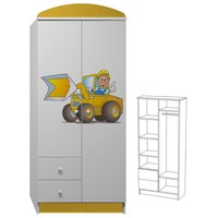 Šatníková skriňa bagrista - TYP E