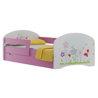 Detská posteľ so zásuvkami FAREBNÁ LÚKA 140x70 cm