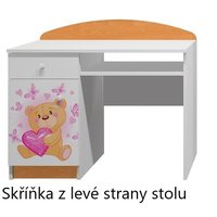 Písací stôl MACKO SO SRDIEČKOM - TYP A