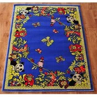 Detský koberec FUNKY ZOO blue