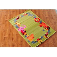 Detský koberec ZOO zelený