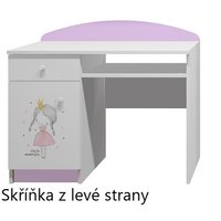 Písací stôl RUŽOVÁ PRINCEZNA - TYP A