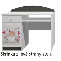 Písací stôl OVEČKA s kvietkami - TYP A