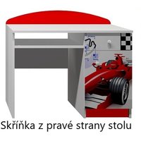 Písací stôl ČERVENÁ FORMULA - TYP A