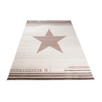 Moderné kusový koberec MAROKO - CENTER STAR krémový L916B