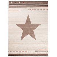 Moderné kusový koberec MAROKO - CENTER STAR krémový L916B