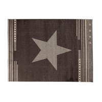 Moderné kusový koberec MAROKO - CENTER STAR tmavo hnedý L916A
