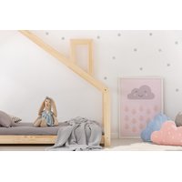 Detská posteľ z masívu DOMČEK s komínom 200x90 cm