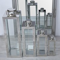 Strieborné lucerny - 4 kusy