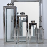 Strieborné lucerny - 4 kusy