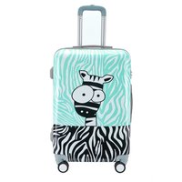 Cestovné kufre ZEBRA - mätové