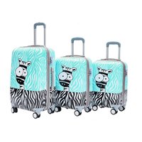 Cestovné kufre ZEBRA - mätové