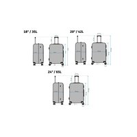 Cestovné kufre SOLIS - ružové