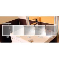 Sprchový box bez strechy, štvrťkruh, 90 cm, R550, profily satin, sklo Point, liata vanička