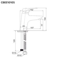 Umývadlová stojanková batéria Lila s bidetovú sprchou