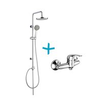 Sprchová súprava Lila-plastová hlavová sprcha a trojpolohová ručná sprcha vr. sprch. batérie 100 mm