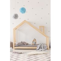 Detská posteľ z masívu DOMČEK s komínom 180x80 cm