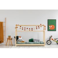 Detská posteľ z masívu DOMČEK - TYP A 160x70 cm