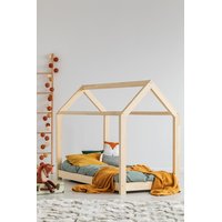 Detská posteľ z masívu DOMČEK - TYP A 160x80 cm